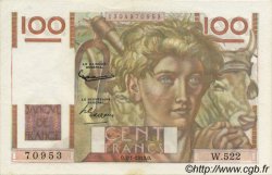 100 Francs JEUNE PAYSAN FRANCIA  1953 F.28.35 SC+