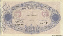500 Francs BLEU ET ROSE FRANCIA  1931 F.30.34 MBC