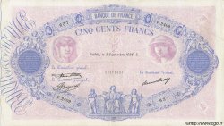 500 Francs BLEU ET ROSE FRANKREICH  1936 F.30.37 SS