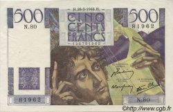 500 Francs CHATEAUBRIAND FRANCE  1946 F.34.05 SUP+