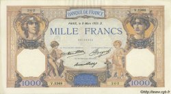 1000 Francs CÉRÈS ET MERCURE FRANCE  1933 F.37.08 VF