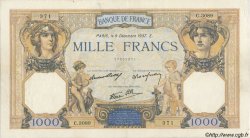 1000 Francs CÉRÈS ET MERCURE type modifié FRANCE  1937 F.38.06 VF+