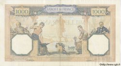 1000 Francs CÉRÈS ET MERCURE type modifié FRANKREICH  1940 F.38.46 fVZ