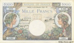 1000 Francs COMMERCE ET INDUSTRIE FRANCE  1940 F.39.01 AU-
