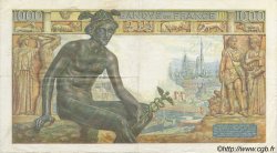 1000 Francs DÉESSE DÉMÉTER FRANKREICH  1942 F.40.01 SS to VZ