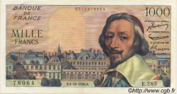 1000 Francs RICHELIEU FRANCIA  1956 F.42.22 EBC a SC