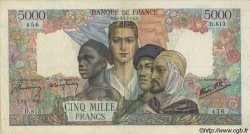 5000 Francs EMPIRE FRANÇAIS FRANCIA  1945 F.47.34 q.BB