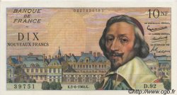 10 Nouveaux Francs RICHELIEU FRANKREICH  1960 F.57.08 fST+