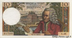 10 Francs VOLTAIRE FRANKREICH  1963 F.62.05 VZ+ to fST