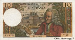 10 Francs VOLTAIRE FRANCIA  1967 F.62.30 EBC+ a SC