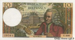 10 Francs VOLTAIRE FRANCIA  1971 F.62.51 EBC+