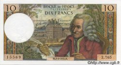 10 Francs VOLTAIRE FRANCIA  1972 F.62.55 EBC a SC