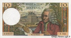 10 Francs VOLTAIRE FRANCE  1972 F.62.56