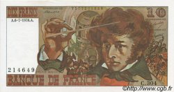 10 Francs BERLIOZ FRANKREICH  1978 F.63.24 fST