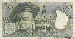 50 Francs QUENTIN DE LA TOUR FRANCIA  1976 F.67.01 BC a MBC