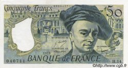 50 Francs QUENTIN DE LA TOUR FRANCIA  1979 F.67.04 AU+