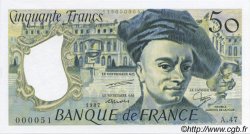 50 Francs QUENTIN DE LA TOUR FRANCE  1987 F.67.13A47 NEUF