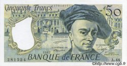 50 Francs QUENTIN DE LA TOUR FRANCIA  1987 F.67.13 FDC