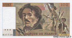 100 Francs DELACROIX modifié FRANCIA  1989 F.69.13d FDC
