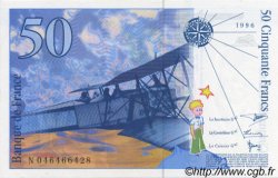 50 Francs SAINT-EXUPÉRY modifié FRANCIA  1996 F.73.03 FDC