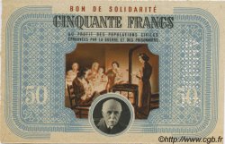 50 Francs BON DE SOLIDARITÉ Annulé FRANCE regionalismo e varie  1941 KL.09Cs AU