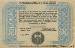 50 Francs BON DE SOLIDARITÉ Annulé FRANCE regionalismo e varie  1941 KL.09Cs AU