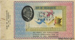 100 Francs BON DE SOLIDARITÉ Annulé FRANCE Regionalismus und verschiedenen  1941 KL.10As fST