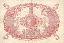 5 Francs Cabasson bleu FRENCH GUIANA  1939 P.01c q.SPL