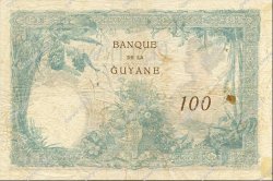 100 Francs FRENCH GUIANA  1933 P.08 F+