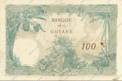 100 Francs FRENCH GUIANA  1939 P.08 fVZ