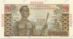 20 Francs Émile Gentil FRENCH GUIANA  1946 P.21a fST+