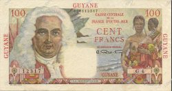 100 Francs La Bourdonnais FRENCH GUIANA  1946 P.23a EBC