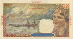 1000 Francs Union Française FRENCH GUIANA  1947 P.25a SC
