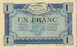 1 Franc GUYANE  1917 P.05s NEUF