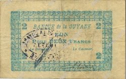 2 Francs FRENCH GUIANA  1945 P.11C VF
