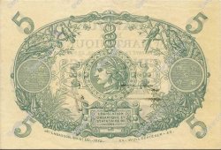 5 Francs Cabasson violet MARTINIQUE  1934 P.06 SPL+