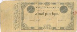 25 Francs MARTINIQUE  1874 P.07var VF+