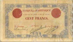 100 Francs MARTINIQUE  1899 P.-- VF