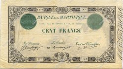 100 Francs MARTINIQUE  1922 P.08 TTB