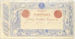 500 Francs MARTINIQUE  1899 P.09var AU