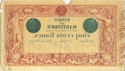 500 Francs MARTINIQUE  1899 P.09var BC+