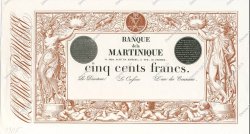 500 Francs MARTINIQUE  1905 P.09s q.FDC