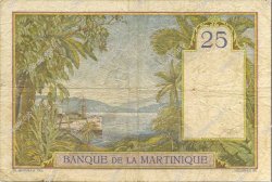 25 Francs MARTINIQUE  1930 P.12 F+