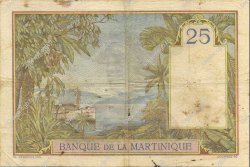 25 Francs MARTINIQUE  1934 P.12 MBC