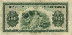 100 Francs MARTINIQUE  1945 P.19a MBC