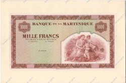 1000 Francs MARTINIQUE  1945 P.21s UNC-