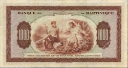 1000 Francs MARTINIQUE  1943 P.21a VF