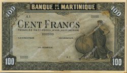 100 Francs MARTINIQUE  1943 P.-