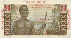20 Francs Émile Gentil MARTINIQUE  1946 P.29 VZ