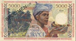5000 Francs antillaise MARTINIQUE  1956 P.36s AU